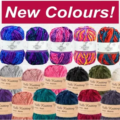 100g Malli Velvet Luxurious Knitting Yarn Balls Super Soft Crochet Craft Wool • $3.95