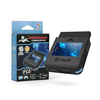 Brook Wingman PS2 Converter/adapter (PS2/PS1/PS Classic) – Black • $91.95