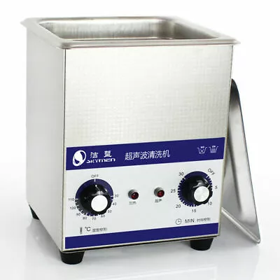 220V 2L Ultrasonic Cleaner Stainless Mechanical Jewelry Cleaning Machine 80W • $208.99