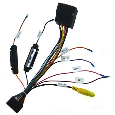 $11.23 • Buy 20Pin Stereo Car Radio ISO Wiring Harness Connector W/Rear View Camera Adapter