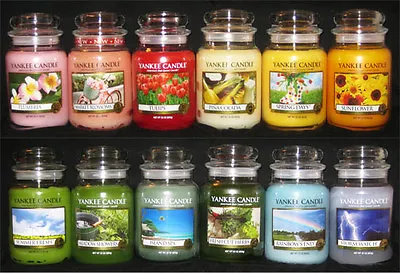 Yankee Candle - (1) 22 Oz Jar - SPRING & SUMMER SCENTS - RARE & RETIRED!! • £58.38