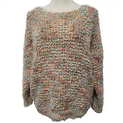 Anthropologie La Fee Verte Multicolor Marled Stitch Sweater Women M • $33.88