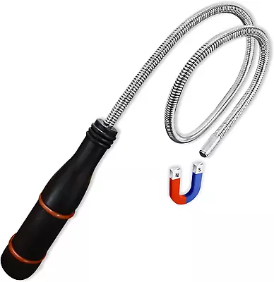 Magnetic Flexible Pick Up Tool Retriever Stick Stainless Steel Magnet Stick Bend • $14.13