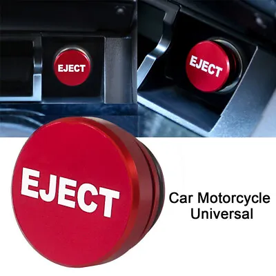 Car Eject Button Cigarette Lighter Plug Cover Red Vehicle Parts 12V Universal • $7.75