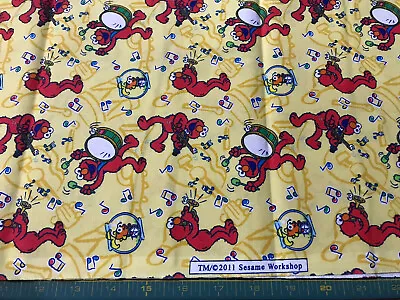 Elmo Sesame Street 2011  100% Cotton 33 Inches X 43 Inches #300 • $7.99