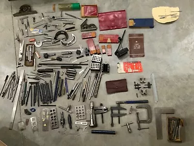 HUGE Vintage Machinist Tool Lot - Starrett Lufkin - NO RESERVE AUCTION! • $49.99