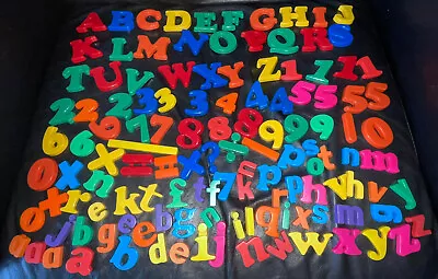 Multicoloured Magnetic Letters And Numbers 100+ Upper And Lower Case • £6.50