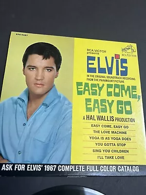 Elvis Presley Easy Come Easy Go 45 Ep Record Promo • $74.95