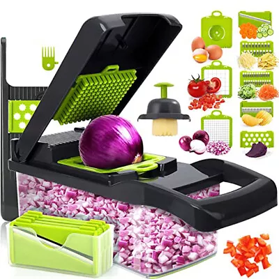 14-In-1 Vegetable Fruit Chopper Cutter Food Onion Veggie Dicer / Slicer Kitchen • $13.95