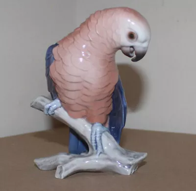 Vintage Bing & Grondahl B&G Porcelain Figurine Parrot Bird 2019 Denmark 5.5 Tall • $35