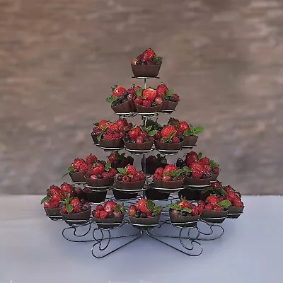 5 Tier Cupcake Stand - Metal Display Stand For Cupcakes • $26.99