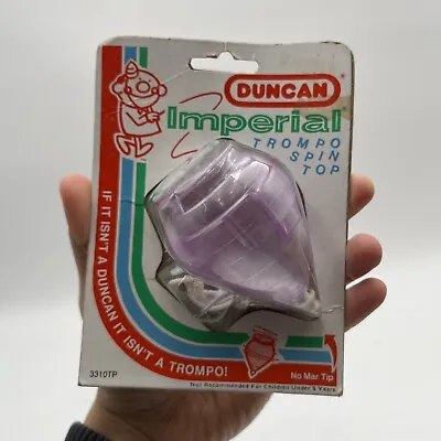 Duncan Imperial Trompo Spin Top 1987 Vintage Toy - Clear Purple Trompo - NEW! • $24.99