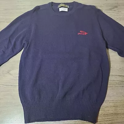 Jaguar Original British Classic Cars Vintage Lambswool Sweater Size 107cm/42  • $44.99