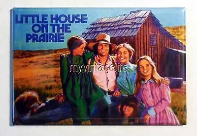 Vintage LITTLE HOUSE ON THE PRAIRIE  Side A Lunchbox 2  X 3  Fridge MAGNET • $8.25