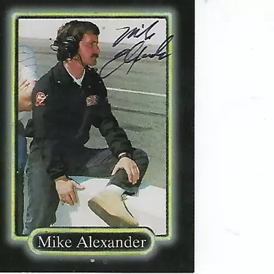 Mike Alexander Signed 1990 Maxx Racing #84 - Nascar • $2