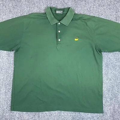 Masters Collection Shirt Mens Extra Large Green 60s Two Ply Mercerized Golf Polo • $11