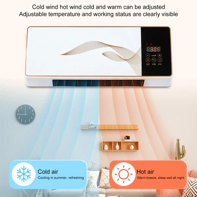 $104.94 • Buy Cooling Heating Small Air Conditioner Wall Mounted Air Conditioning Hot