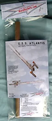 USS Atlantis  Model Rocket Kit MoreRockets.com Not Estes • $44.99