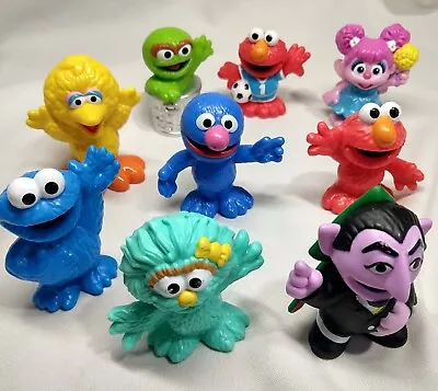 SESAME STREET Workshop Figures Lot X9 2013 Oscar Count Soccer Elmo Grover Cookie • $12