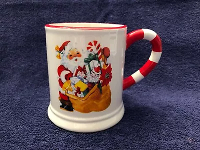 Vintage Santa Christmas Mug With Candy Cane Handle • $5