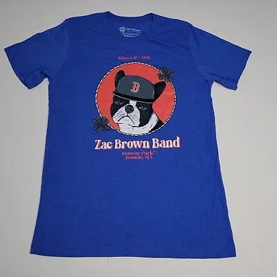 Zac Brown Band T-shirt Fenway Park 8/8/21 Adult Medium Blue • $7.99