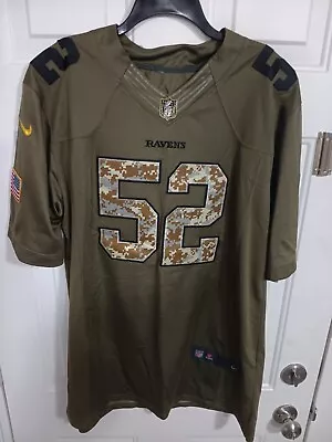 Ray Lewis Baltimore  Ravens 52 Salute To Service Jersey Nike XXL • $79.99