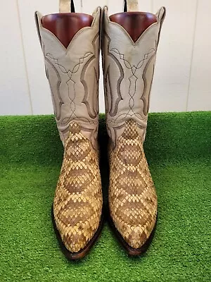 Vintage⭐tony Lama ⭐ Eastern⭐ Diamondback⭐ Rattlesnake⭐ Exotic⭐ Western⭐boot 10 D • $550