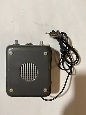 Vintage Battery Amplified Speaker - Unknown Untested - DIY Project Military? • $19