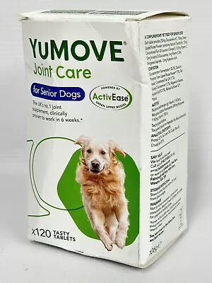 Lintbells Yumove Senior Dog Joint Supplement For Older Stiff Dogs Pack Of 120 • £32.99