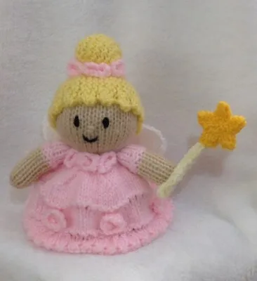 KNITTING PATTERN - Pink Fairy Chocolate Orange Cover / 15 Cms Christmas Toy • £3.25