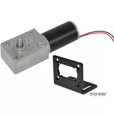 DC 12V 24V High Torque Electric Power Speed Reduce Turbine Worm Gear Box Motor • $36.99