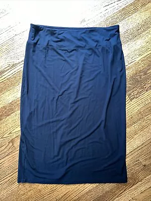 J. Jill Wearever Pencil Skirt Back Slit Black XL • $10