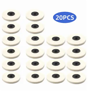 20PCS 3 Inch Wool Roll & Lock Discs Polishing Buffing Wheels Pad For Die Grinder • $31.99