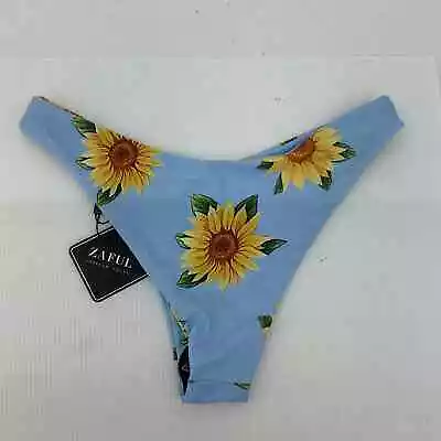 NWT Zaful Blue Daisy Themed Women's Swim Bottom Size 6 • $20