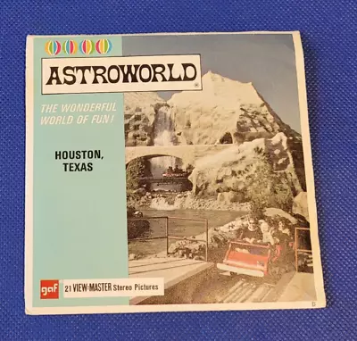 Scarce Gaf A422 Astroworld Houston Texas Amusement View-master 3 Reels Packet • $449