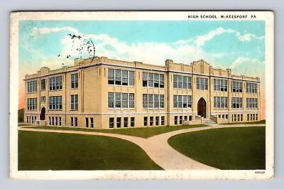 McKeesport PA-Pennsylvania High School Antique Vintage Souvenir Postcard • $7.99