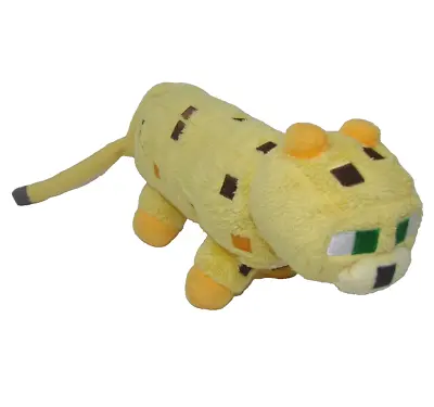 Minecraft Plush Yellow Brown Ocelot Plush Jinx Green Eyes 10  -17” With Tail • $8.05