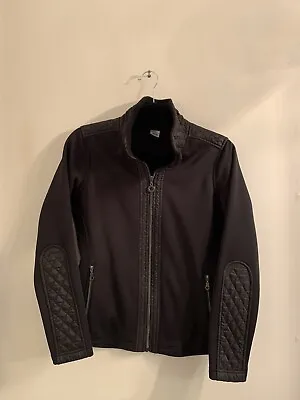 $15.25 • Buy EUC JOCKEY PERSON TO PERSON Womens Zipper Front Black Jacket Size XS