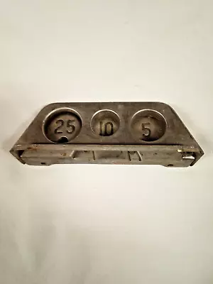 Western Electric 3-slot Payphone Coin Gauge Stamped 11-51 (1951) • $38