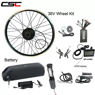 Ebike Conversion Kit Electric Bike Wheel Pedal Assistant 36V 250W With Battery • $211.52