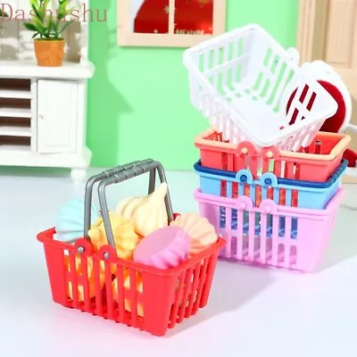 4PC Dollhouse 1/6 Scale Miniature Shopping Basket Plastic Storage Accessories • $7.99