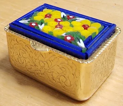 Vintage Micro Mosaic Murano Glass Pill Box • $31.78