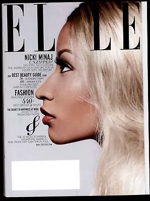 ELLE Magazine April 2013 * Nicki Minaj Fashion Lingerie Advertising Articles  • $9.95