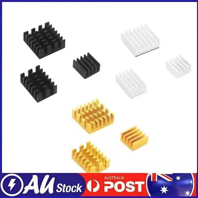 3pcs Set Aluminum Heatsink For Raspberry Pi 4B Cooler Heat Sink Cooling Radiator • $17.59