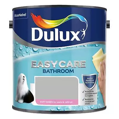 Dulux Easycare Paint - Bathroom Soft Sheen 1L & 2.5L - All Colours - Free P&P • £30.18