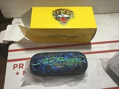 New Lites Stitched Ed Hardy Eyeglass Clamshell Case • $10