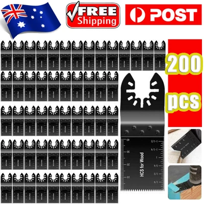 $31.34 • Buy 200PCS Oscillating Multi Tool Saw Blades Multi Tool Blades For Wood Metal