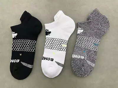 3 Pairs Bombas All-Purpose Performance 3 Colors Ankle Socks - Size Large 9-13 • $20.69