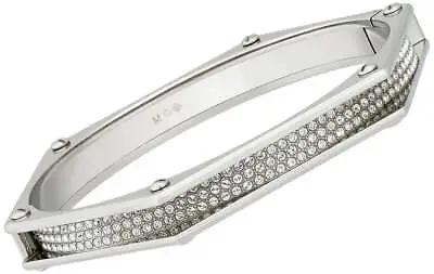Swarovski Bolt Women's Silver Stainless Steel Clear Crystal Bangle 5081365 • $29.99