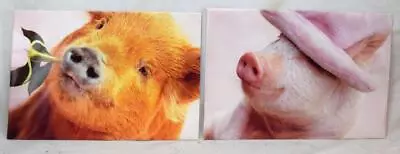Unique Adorable Pig Envelope Pair Made From Calendar Pages • $9.99